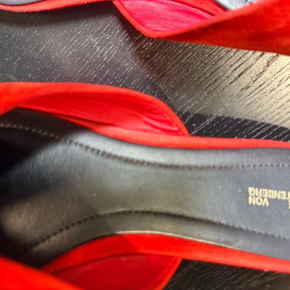 Diane Von Furstenberg Red and Pink Mules - Picture 5 of 9